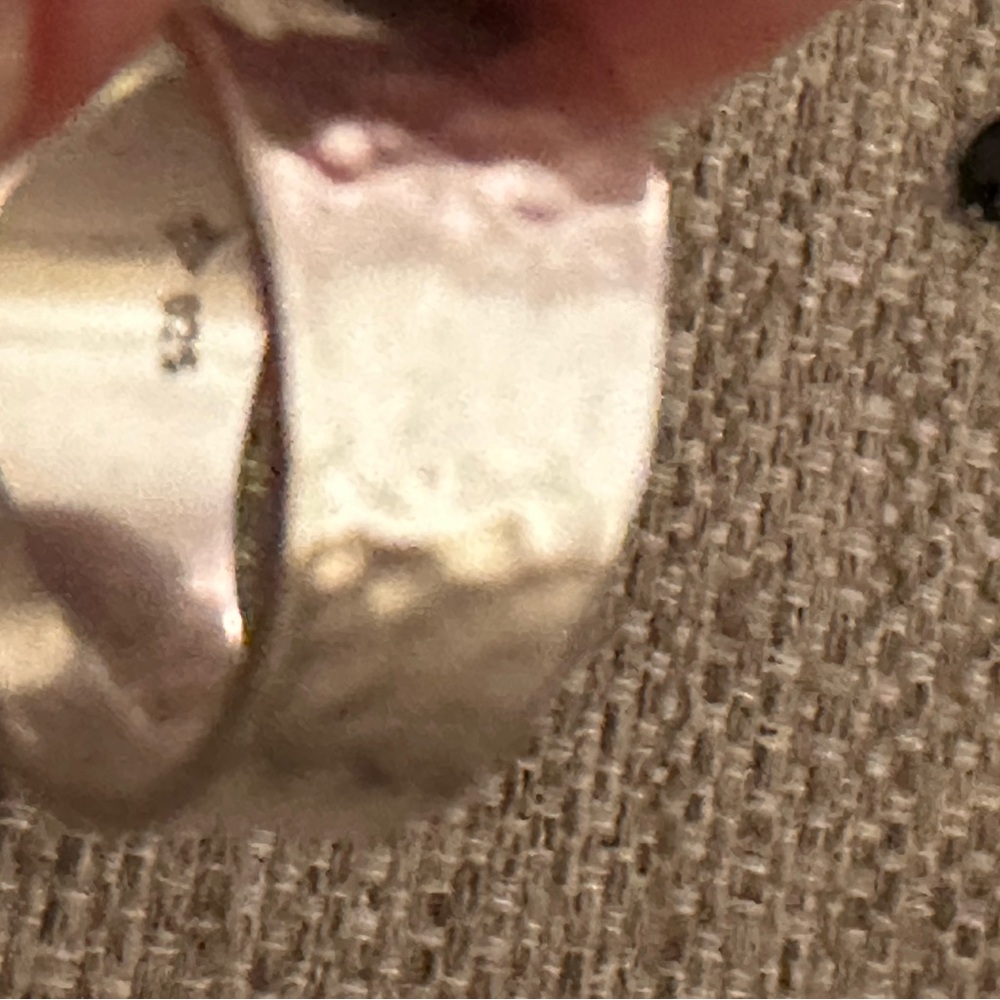 SILPADA Sterling Silver Pearl Ring R0898 | Hammered Wide Band Size 7 Gift Box - Picture 7 of 11